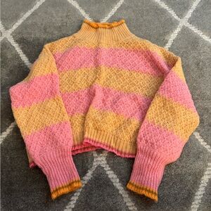 Turtleneck striped sweater